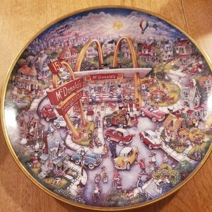 Vintage McDonalds Golden Moments Plate Bill Bell 1990s Ltd Edition Franklin Mint